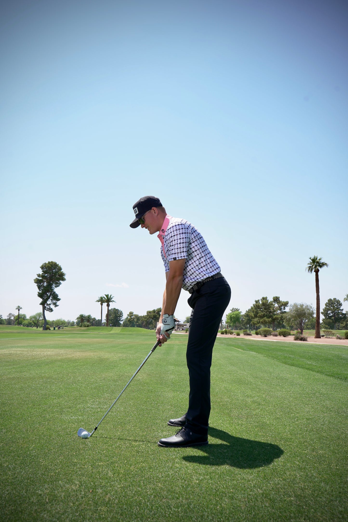Champions Choice SunSet Pink Palm Polo