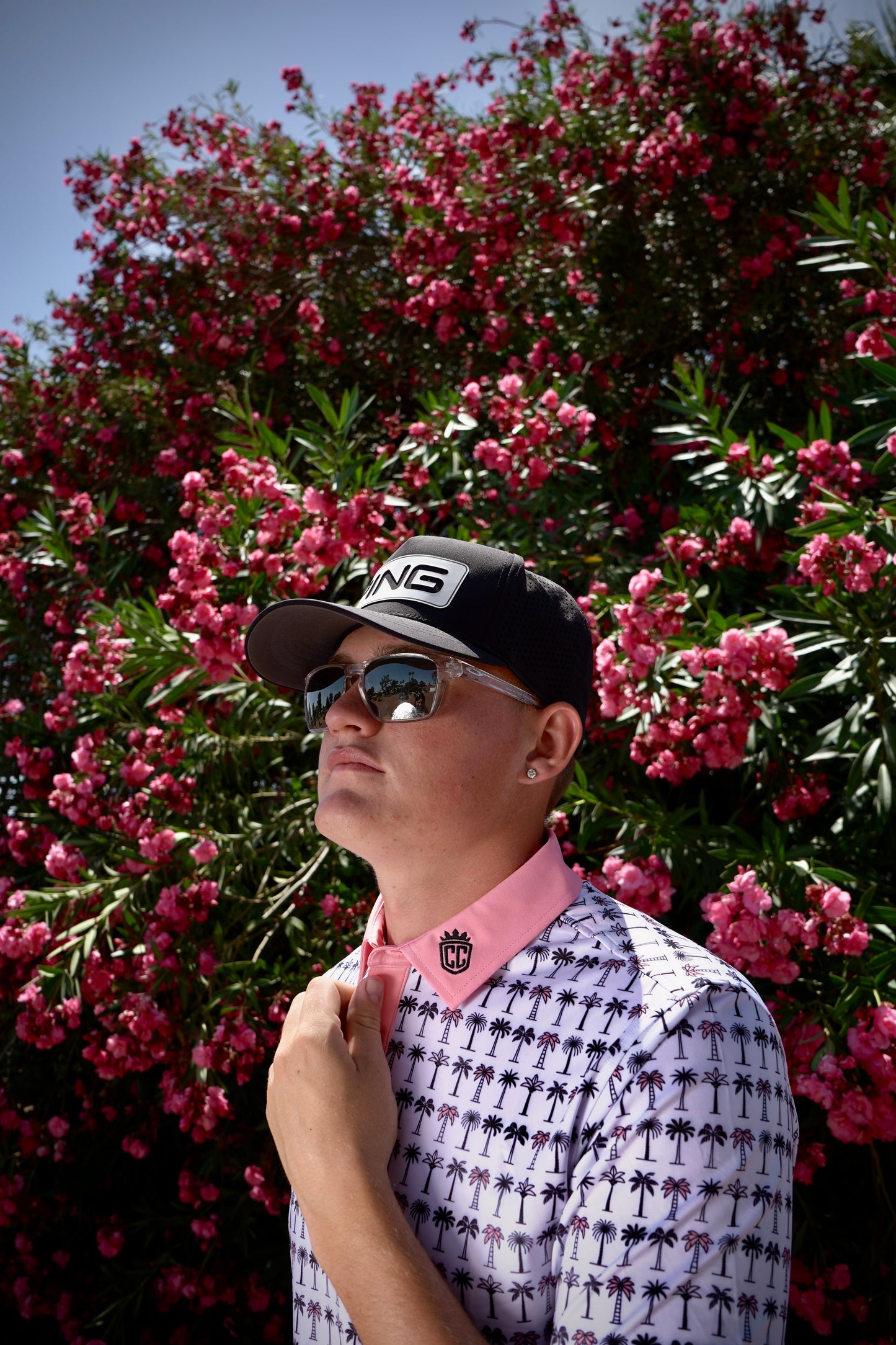 Champions Choice SunSet Pink Palm Polo
